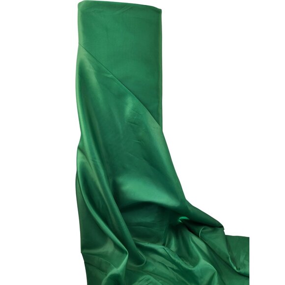 Emerald Green Nylon Lining Fabric 42 Wide Satin Finish By The Yard - Picture 1 of 5
